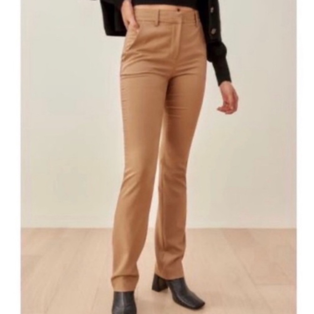 Reformation Laura  pant in Camel